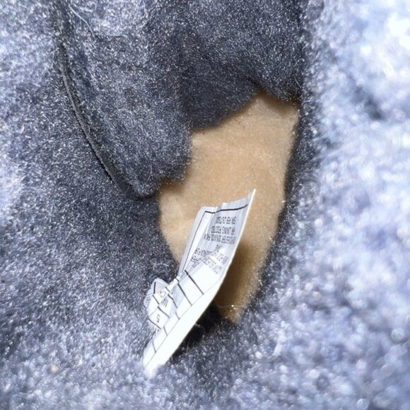 🌻NEW w/Box Bearpaw Cheryl Women’s Black/Gray Suede Mid-Calf Winter Boots Size 7 - Picture 6 of 11